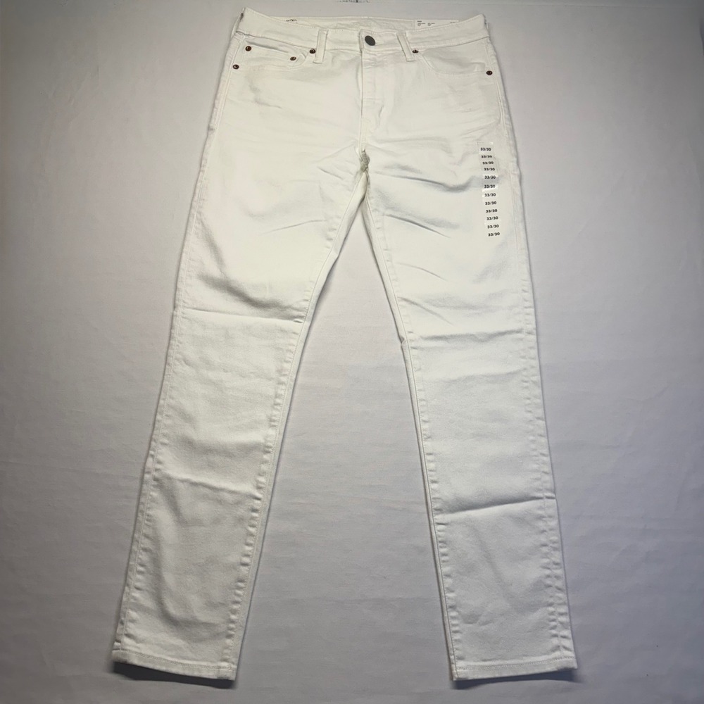 American Eagle Super Skinny Flex Jeans 33x30 White Mens Stretch Denim NEW